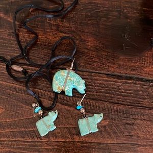 Turquoise jewelry set